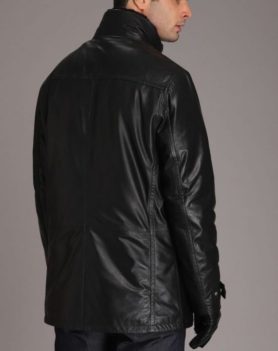 George Fur Leather Coat