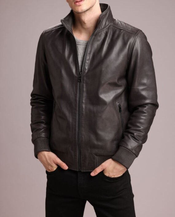 Theo Bomber Leather Jacket