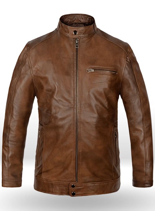 Override Leather Jacket Front