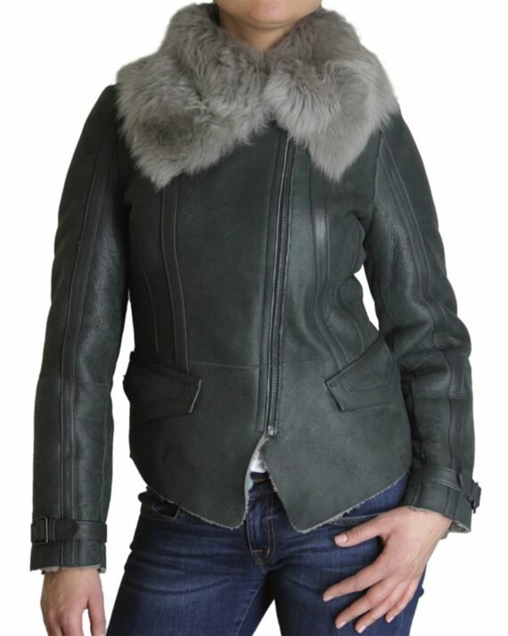 Sheepskin Leather Jacket for Women