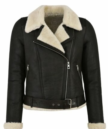 Fur Shearling Bomber Jacket for Women