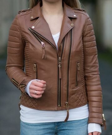 Tan Genuine Leather Jacket