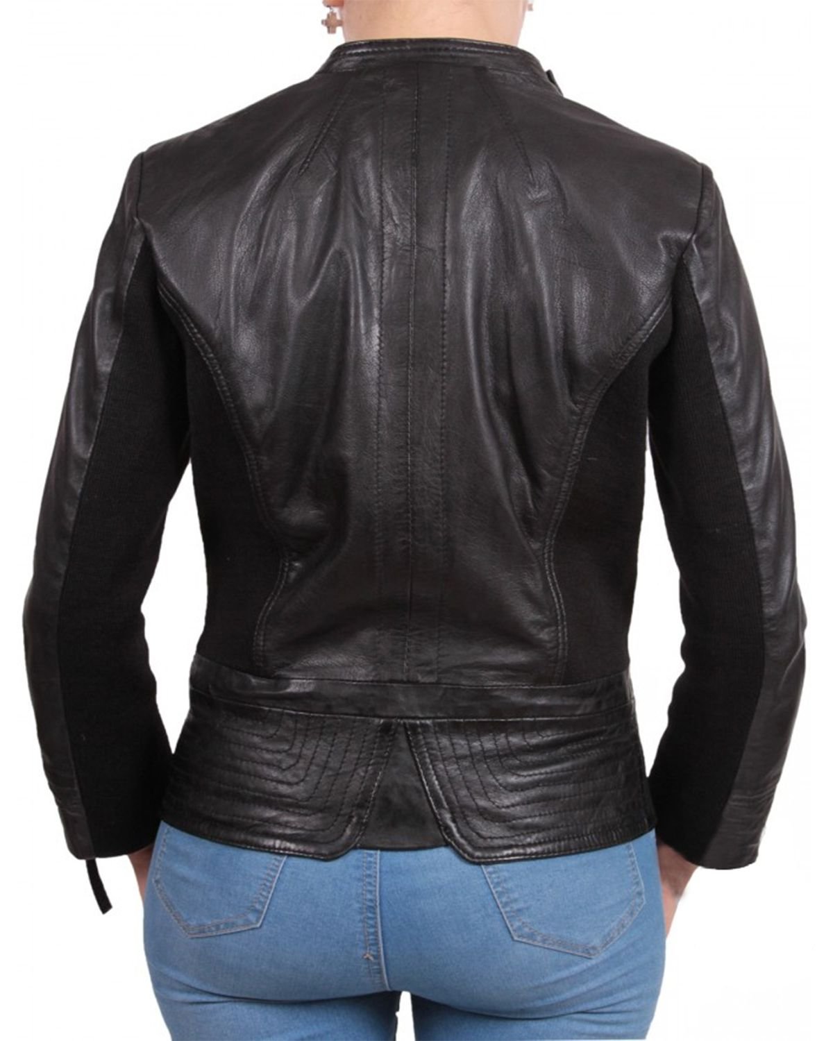 Cross Zip Biker Jacket for Women | Best Quality Genuine Leather Jackets ...