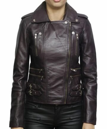Biker Leather Jacket for Women
