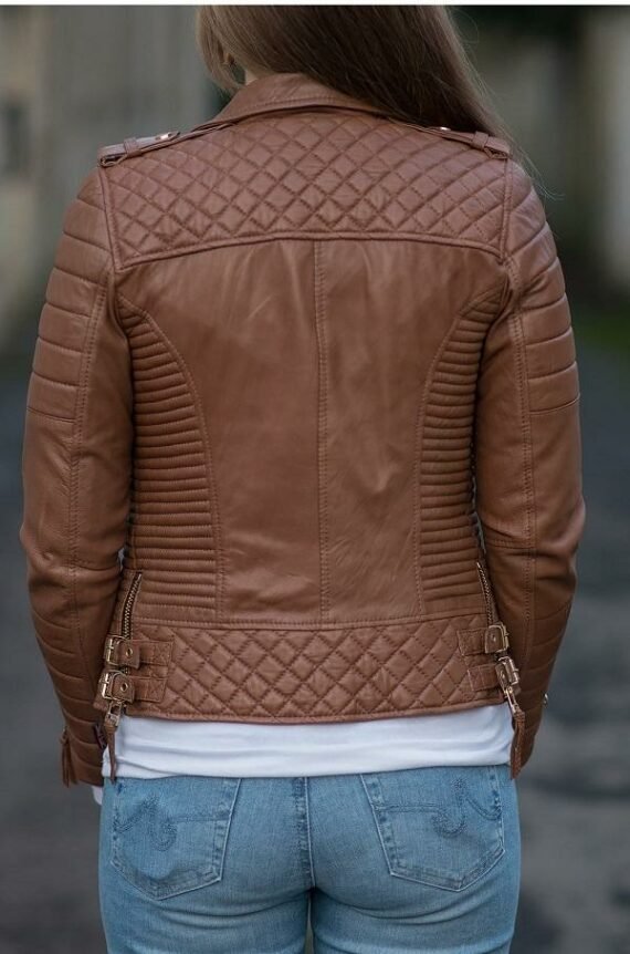 Tan Genuine Leather Jacket for Sale
