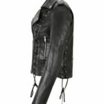 Slim Fit Leather Jacket for Women