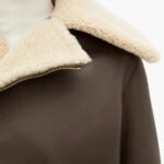 Faux Shearling Real Sheepskin Leather Jacket for Women