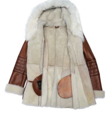 Sheepskin Coat With Hoodie