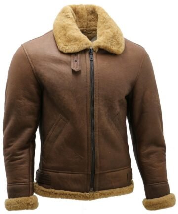 Brown B3 Sheepskin Aviator Jacket