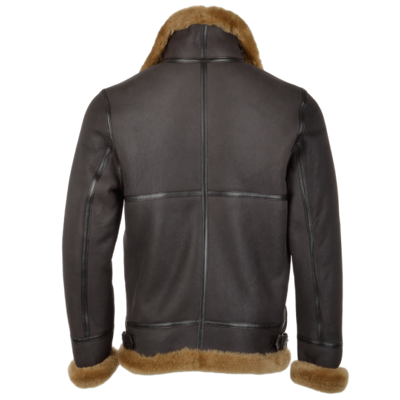 Hand Buffed Soft Sheepskin Pilot Jacket for Sale