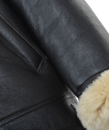 Sheepskin Aviator Jacket Sleeve