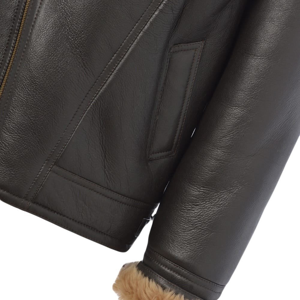Sheepskin Flying Jacket Ginger | Best Quality Genuine Leather Jackets ...