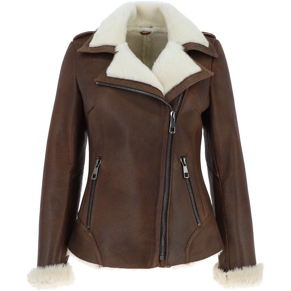 Womens Luxury Jacket Tobacco | Best Quality Genuine Leather Jackets for ...