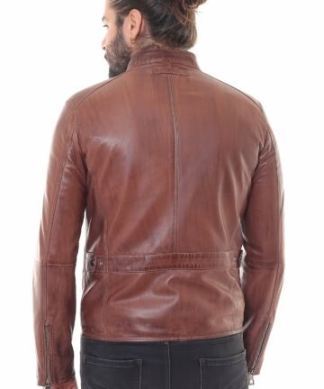 Leather Jacket from Backside