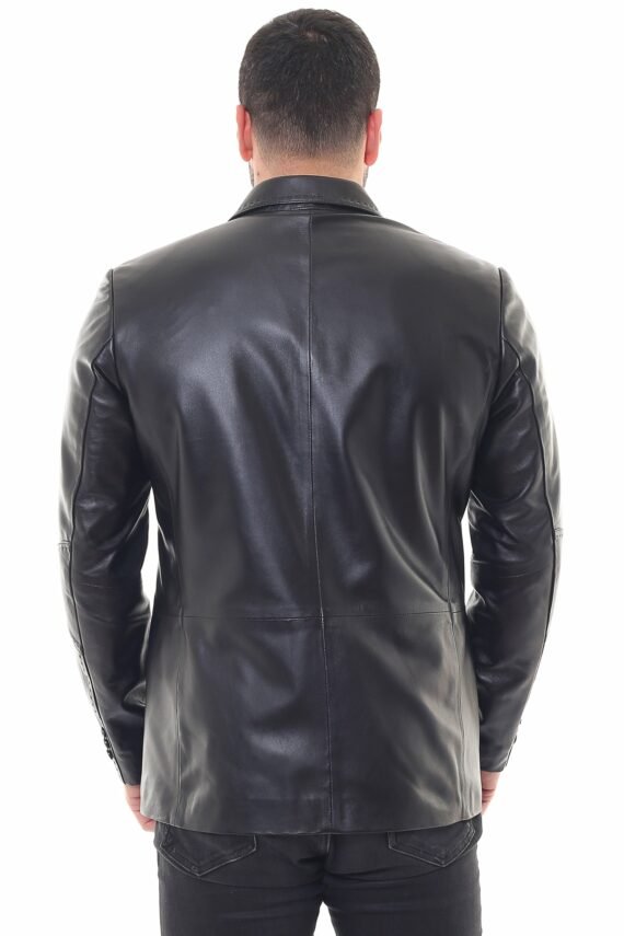 Blazer Leather Jacket from Backside