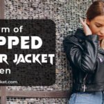 women Cropped leather jacket